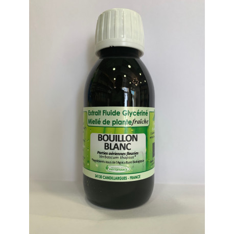 Bouillon blanc - Extrait Fluide Glycériné Miellé de plante Bio Phytofrance Bouillon blanc - Extrait Fluide Glycériné Miellé de plante Bio Phytofrance