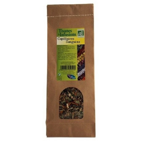 Tisane capillaires sanguins BIO 45g - Phytofrance Tisane capillaires sanguins BIO 45g - Phytofrance