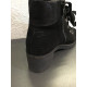 Basket montante en cuir nubuck noir irisé   de TIP TAP DLSPORT4528