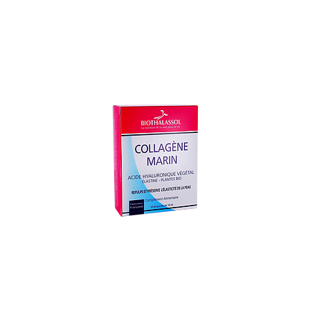 Collagène Marin acide hyaluronique - 10 ampoules - Biothalassol Collagène Marin acide hyaluronique - 10 ampoules - Biothalassol