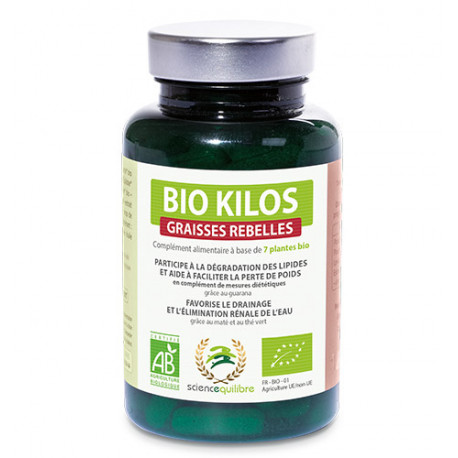 Bio Kilos - Graisses Rebelles - 90 comprimés - Science & Equilibre Bio Kilos - Graisses Rebelles - 90 comprimés - Science & Equilibre