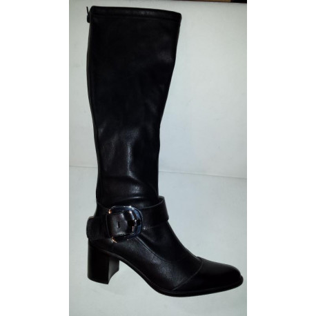 EMERSON de JB MARTIN botte strech femme strech et cuir noir