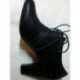 D MARIAN D chaussures lacet talon haut cuir noir femme GEOX trotteur