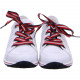 Baskets OSAKA de ARA cuir blanc perforée 2 lacets interchangeables
