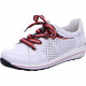 Baskets OSAKA de ARA cuir bleu marine Lacet bleu/blanc/rouge
