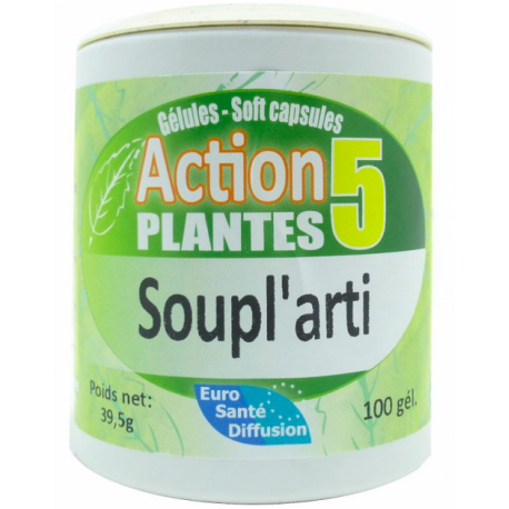 Soupl'Arti** - Gélules Action 5 plantes - Phytofrance Soupl'Arti** - Gélules Action 5 plantes - Phytofrance