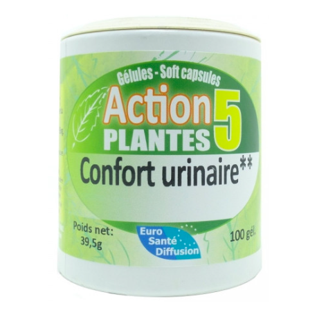 Confort urinaire** - Gélules Action 5 plantes - Phytofrance Confort urinaire** - Gélules Action 5 plantes - Phytofrance