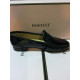 Mocassin de chez  PASCUCCI 1701 en cuir nappa vernis noir tout cuir + patin caoutchouc