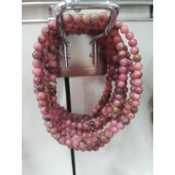 bracelet rhodonite 4mm