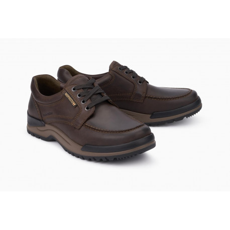 Sport CHARLES de MEPHISTO en cuir marron gras lacet HYDRO PROtect